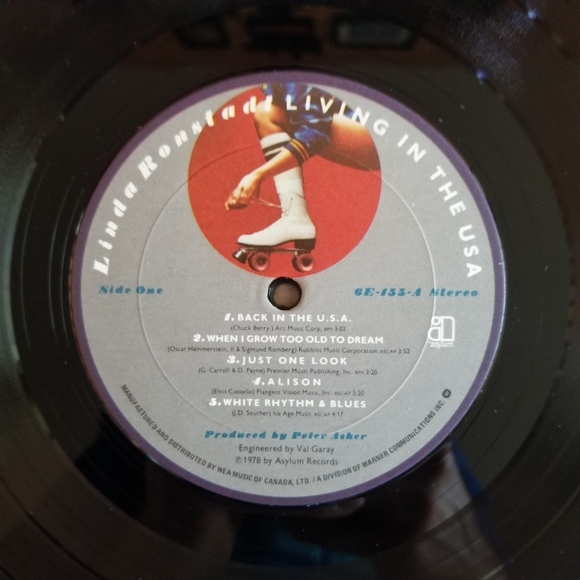 Linda Ronstadt Living in the USA Vintage Vinyl LP Record ⏺3/$40+Free Shipping!🚚 - Picture 5 of 10